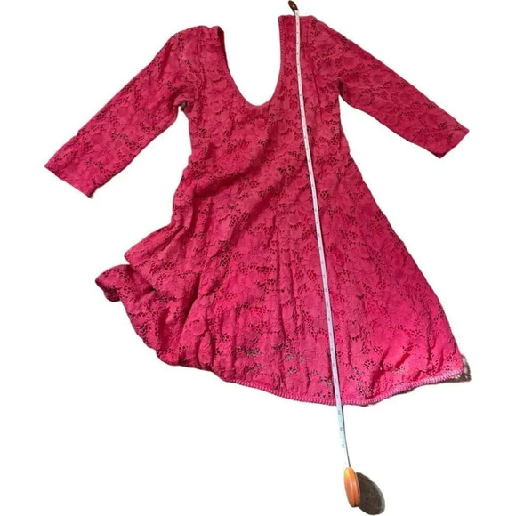 Preloved Free People Magenta swing dress XS slight flaws - Picture 9 of 9